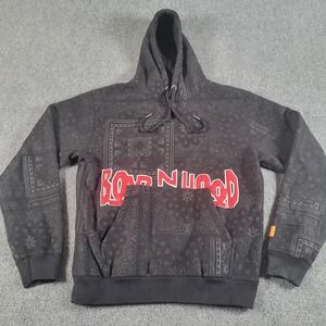 Boyz N the Hood Shoe Palace Hoodie Men's M Black Pullover Sweatshirt Back Hit